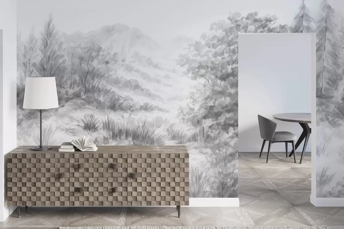 murais de parede Contornos coloridos w04572v2