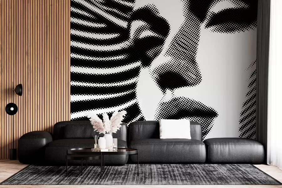 murais de parede Rosto de mulher em estilo pop art w04504