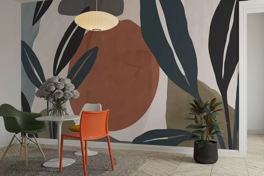 murais de parede Resumo Botânico w04592