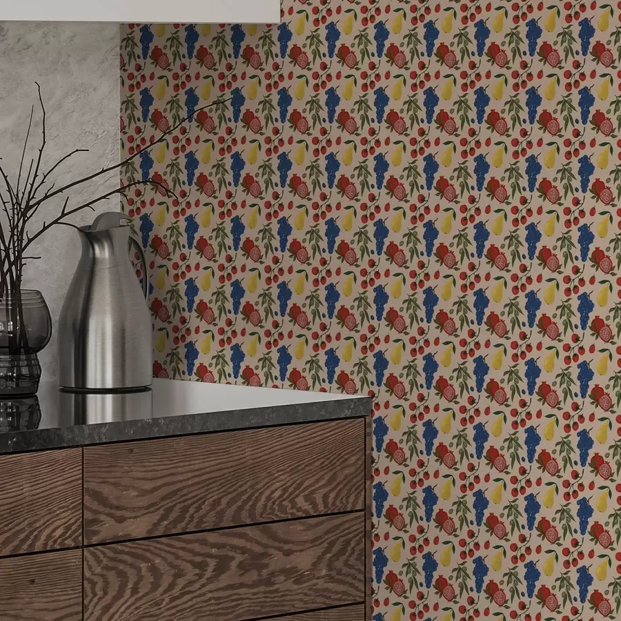 murais de parede Frutas suculentas sobre um fundo bege quente a00801v1