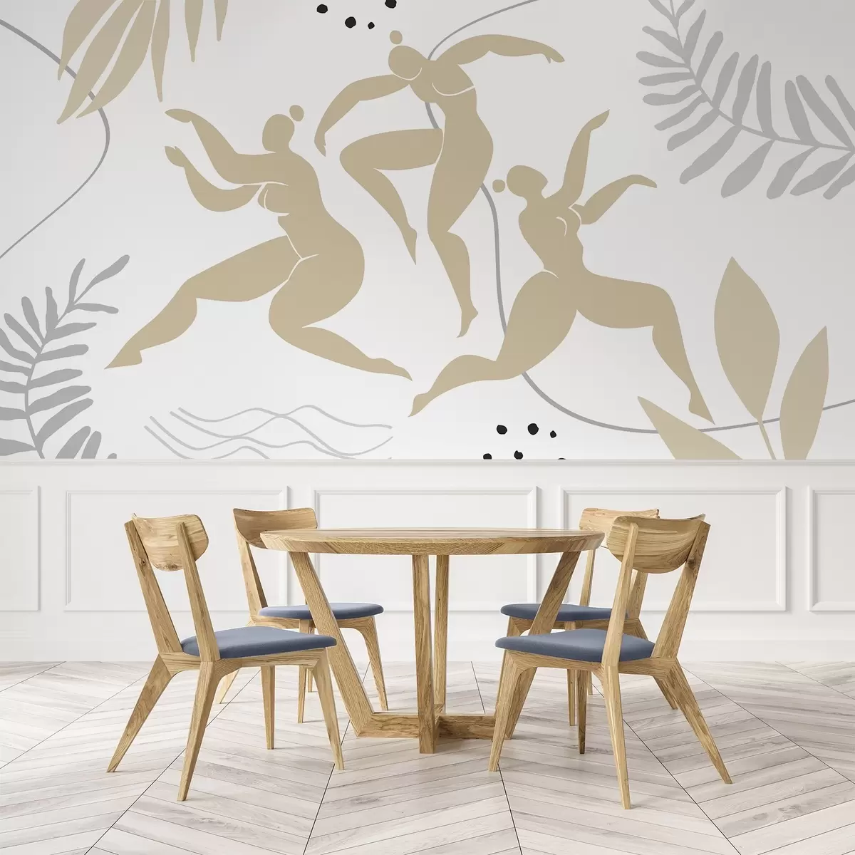 murais de parede Silhuetas abstratas de mulheres w04725