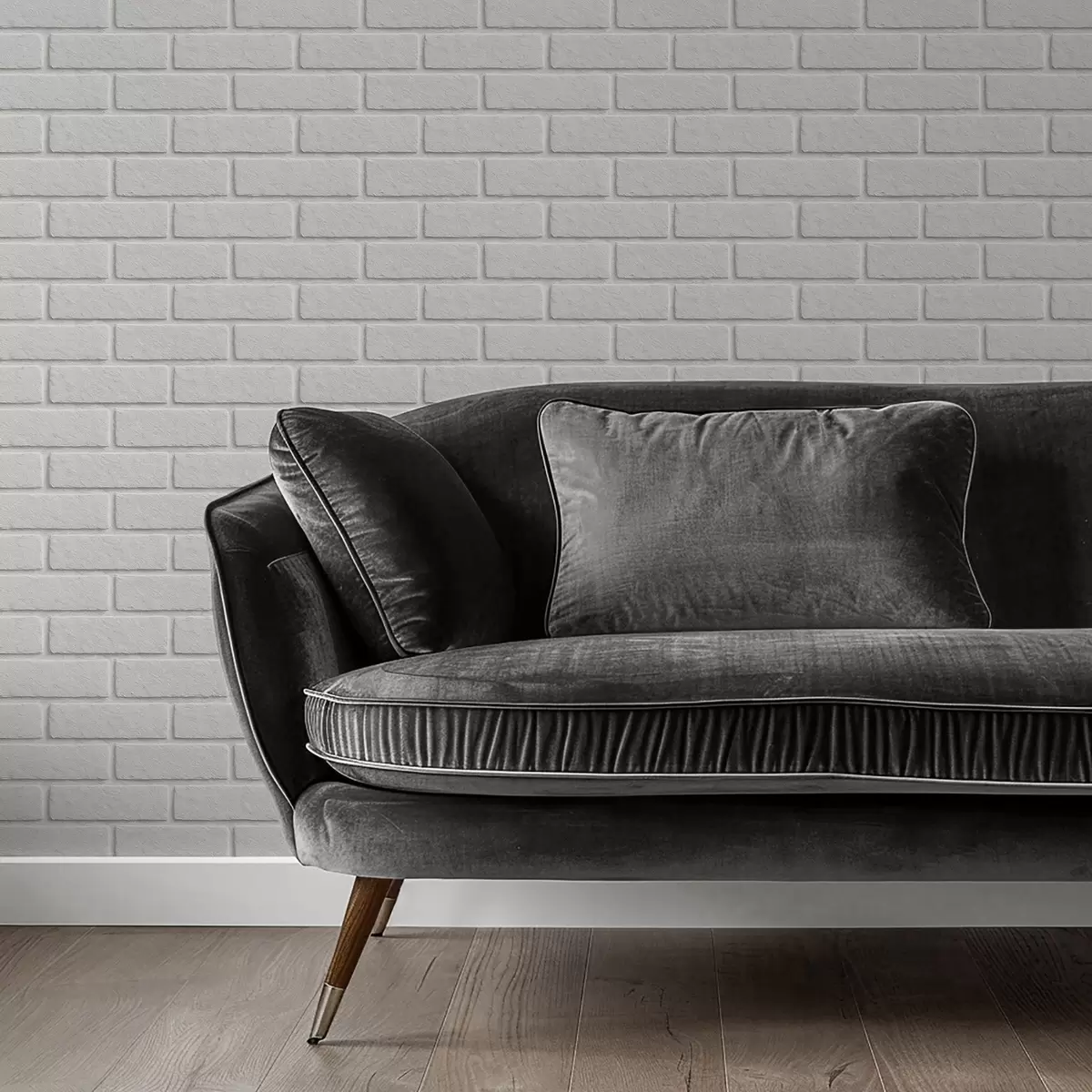 Papel de parede Textura de tijolo branco, layout horizontal a00877