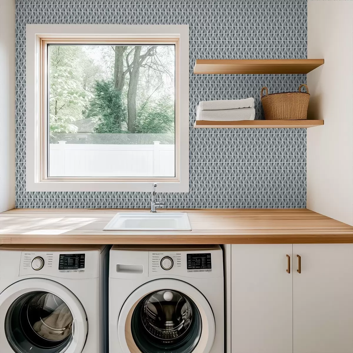 Papel de parede Rede fina de diamantes brancos sobre azul-petróleo suave a00903