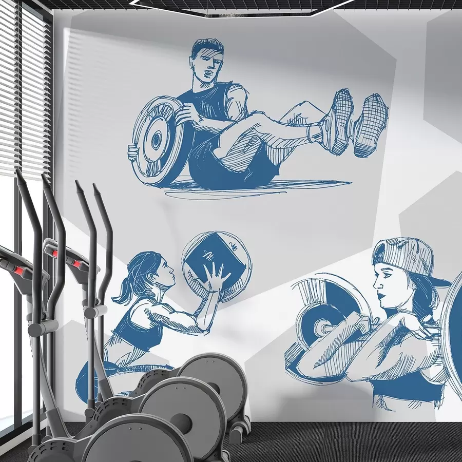 murais de parede Atletas w04909