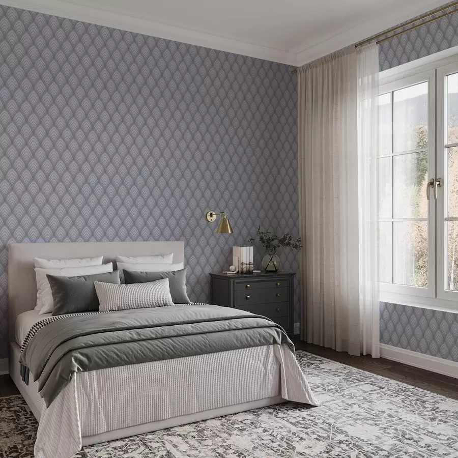 murais de parede Arcos volumétricos semelhantes a uma escala de cinza com um gradiente suave a00989