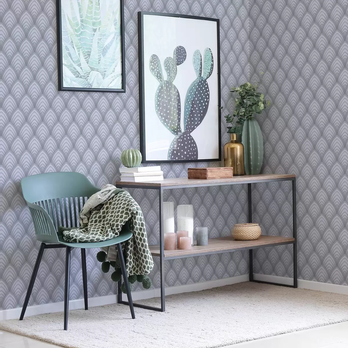 Papel de parede Arcos volumétricos semelhantes a uma escala de cinza com um gradiente suave a00989