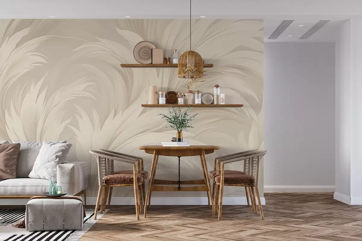 murais de parede Folhas abstratas w04987