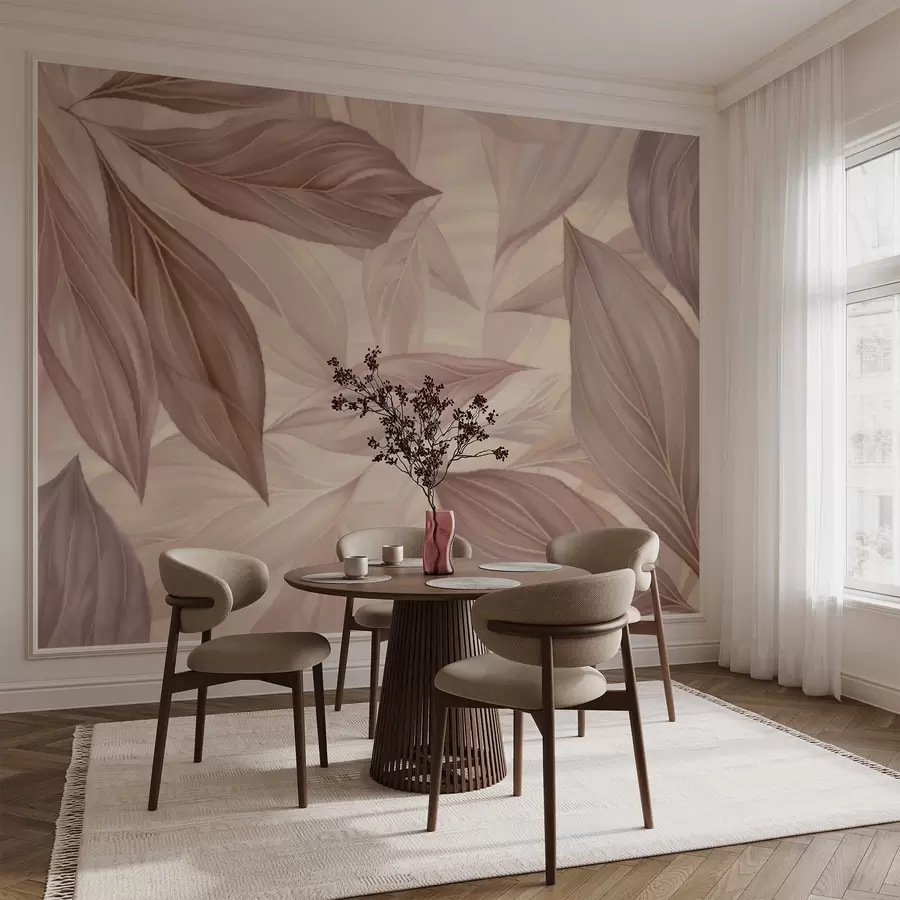 murais de parede Folhas abstratas delicadas w04969v1
