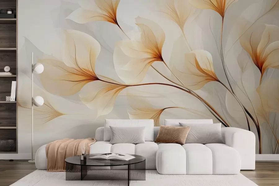 murais de parede Flores abstratas w09596
