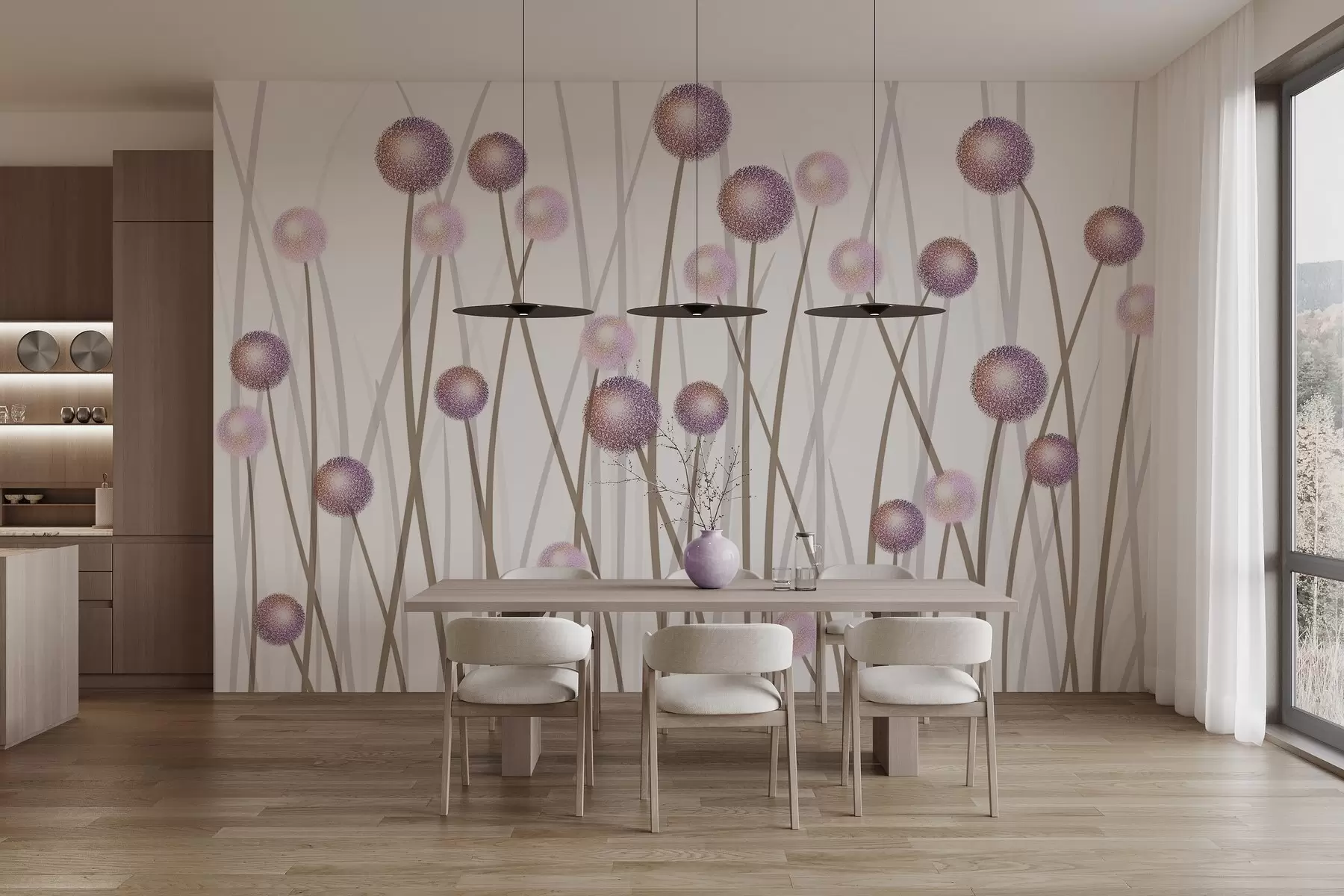 murais de parede Caules aéreos w04994