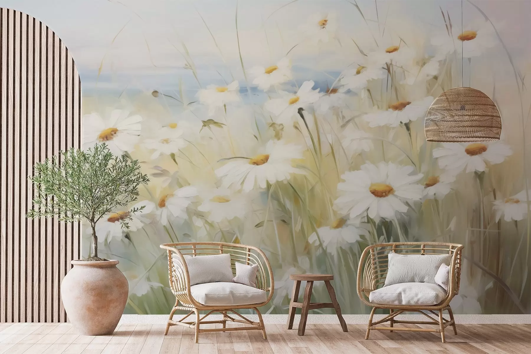 murais de parede Campo de flores w05035