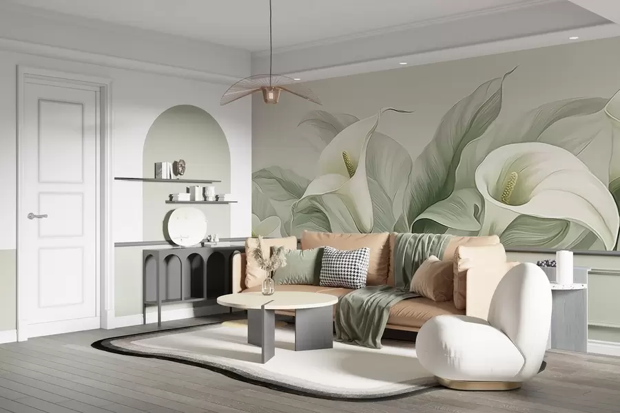 murais de parede Flores exóticas w05028