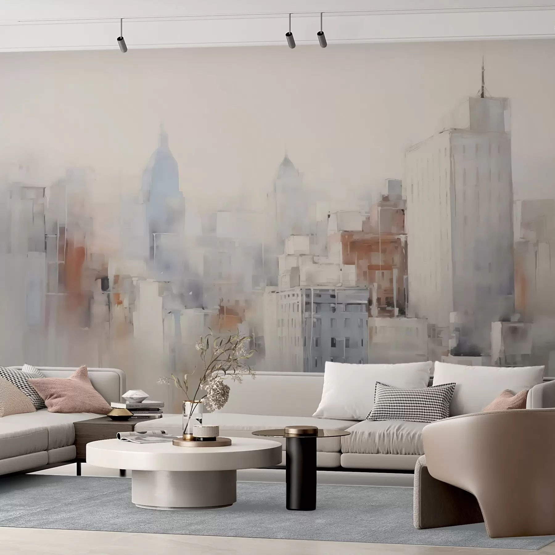 murais de parede Imitação abstrata da pintura urbana w04897