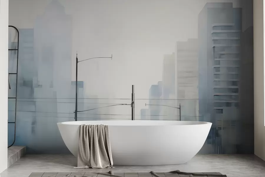 murais de parede Cidade abstrata w05074