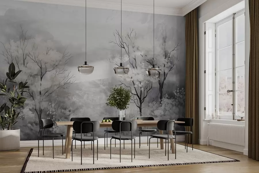 murais de parede Sopro leve das árvores w05054