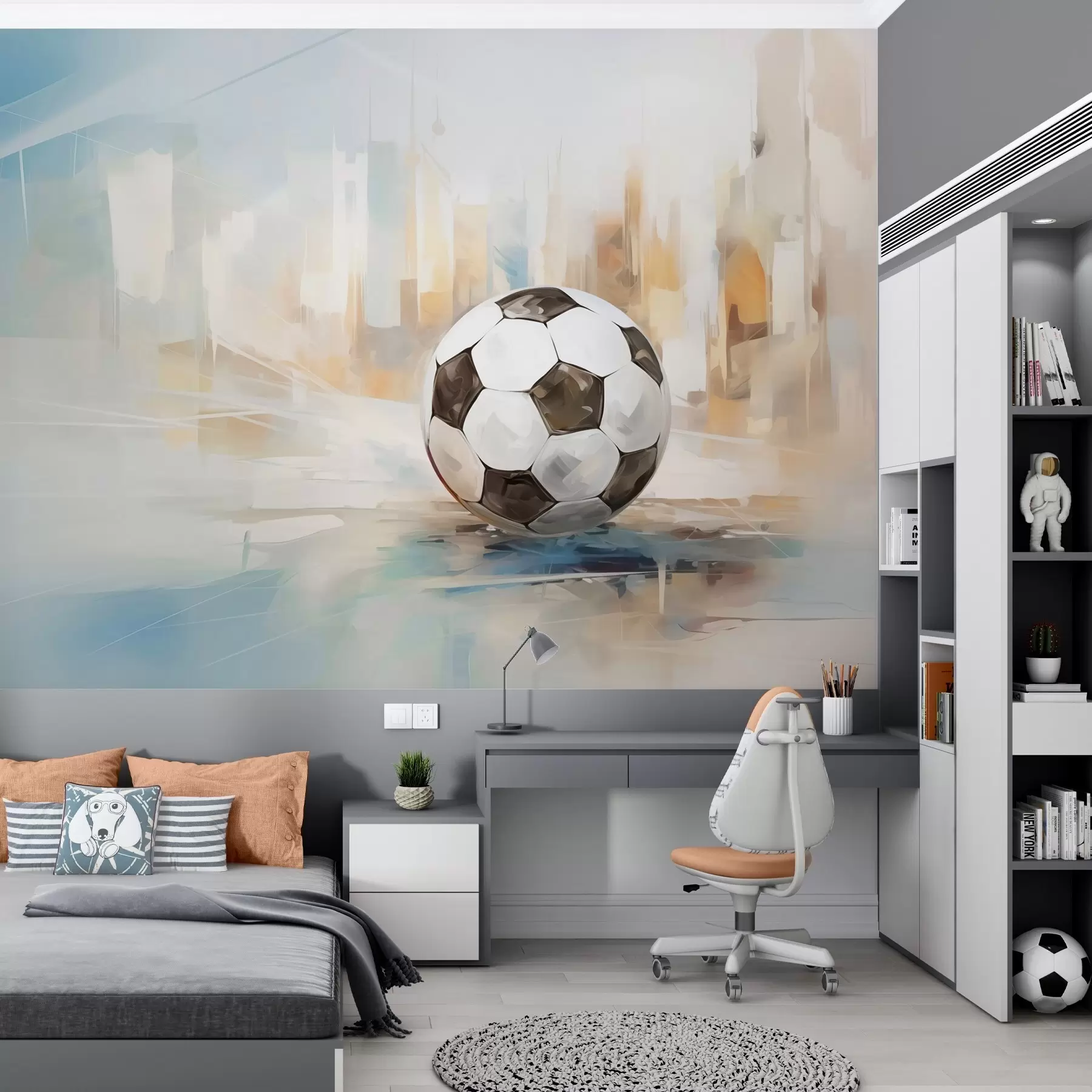 murais de parede Bola de futebol w05102