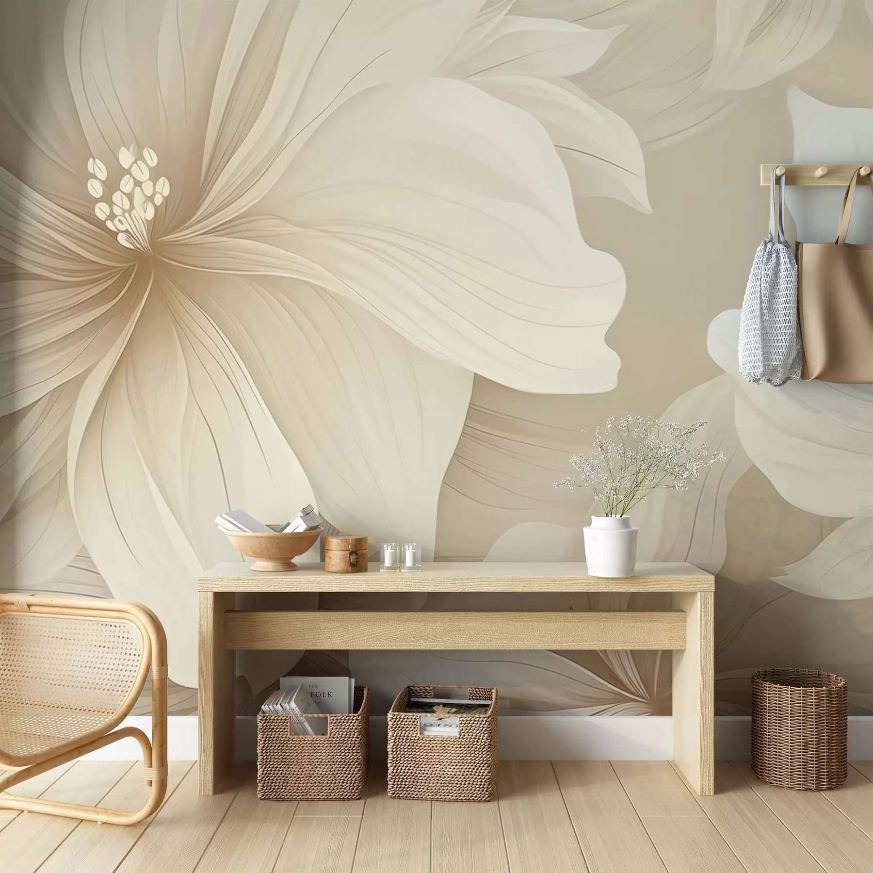 murais de parede Flores fantásticas w04989