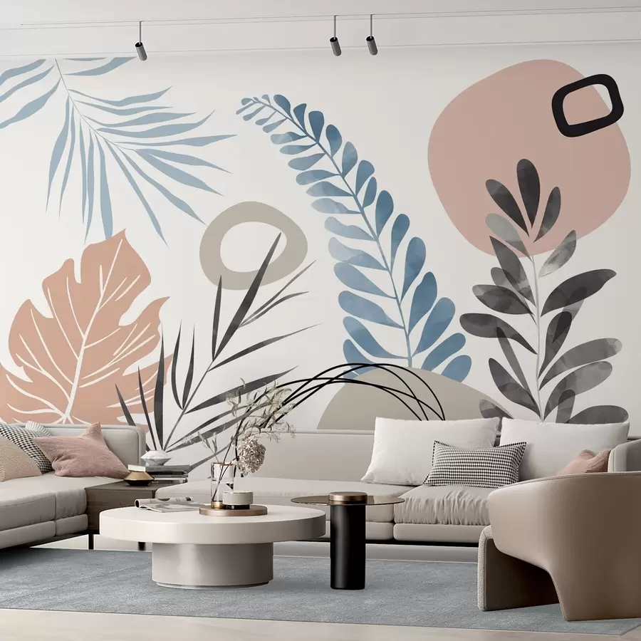 murais de parede Abstração com vegetação w05137v1