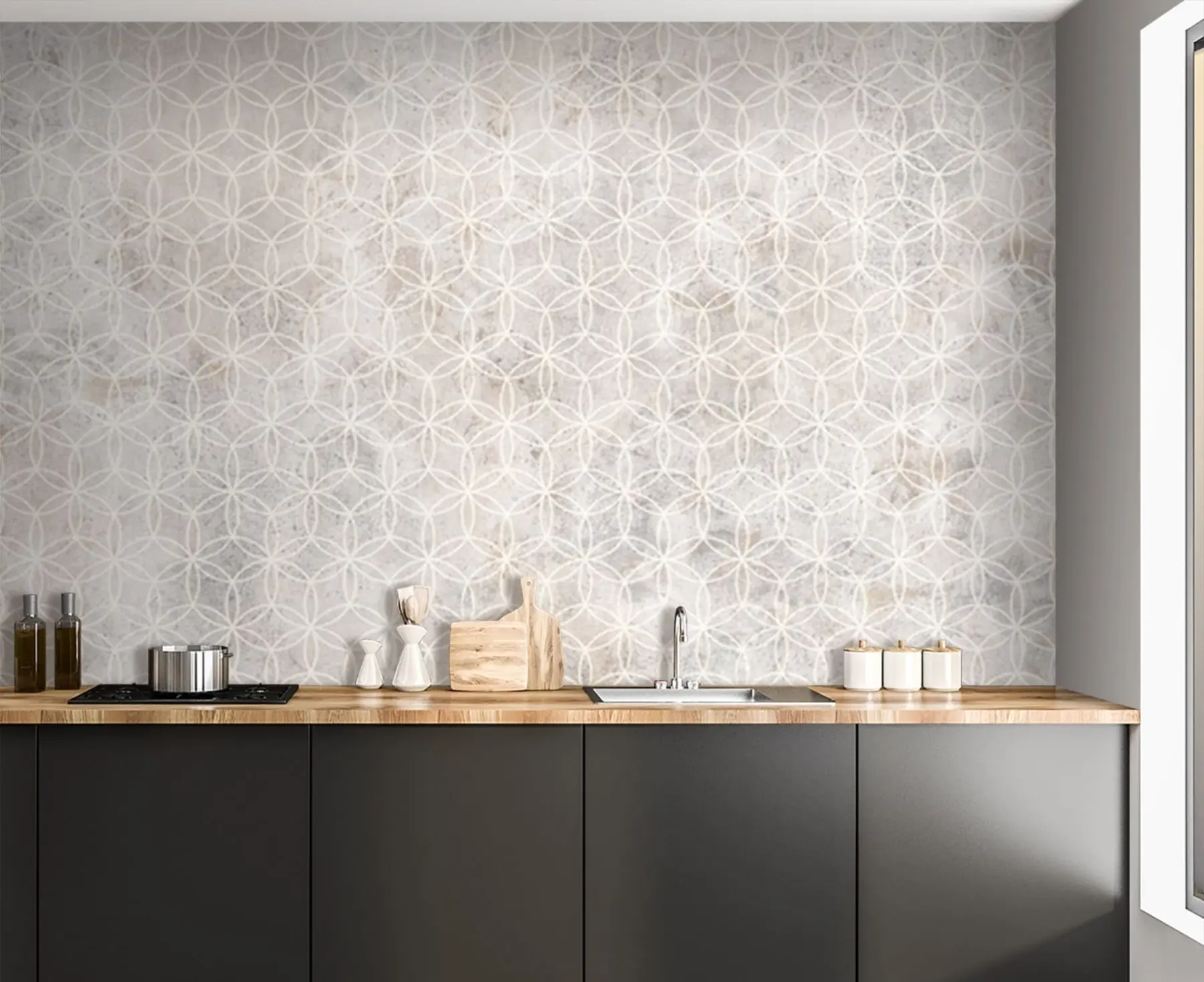 murais de parede Mosaico de Cimento e Concreto u71923