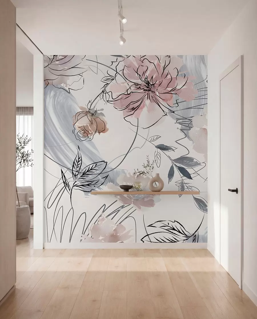 murais de parede Flores em aquarela u71515