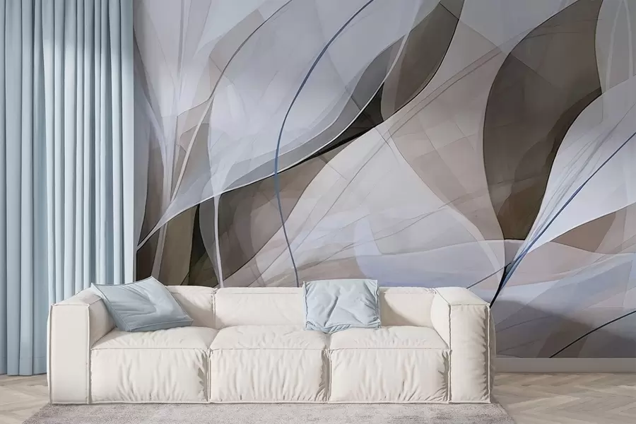 murais de parede Folhas afiadas w05084