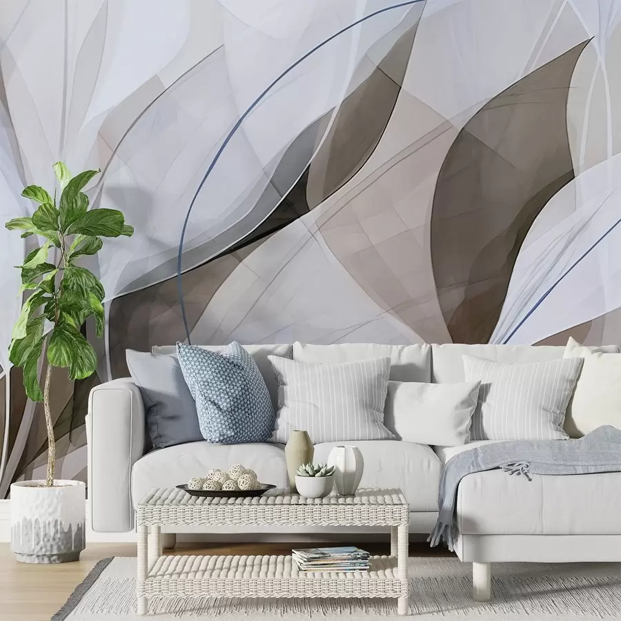 murais de parede Folhas afiadas w05084