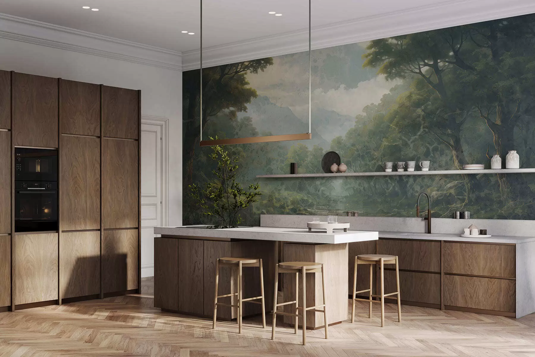 murais de parede Silêncio da floresta w05171