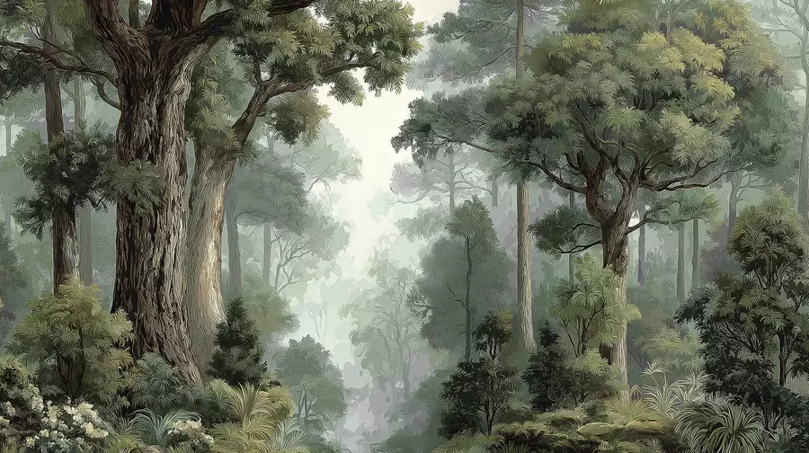 murais de parede Floresta decídua w05196