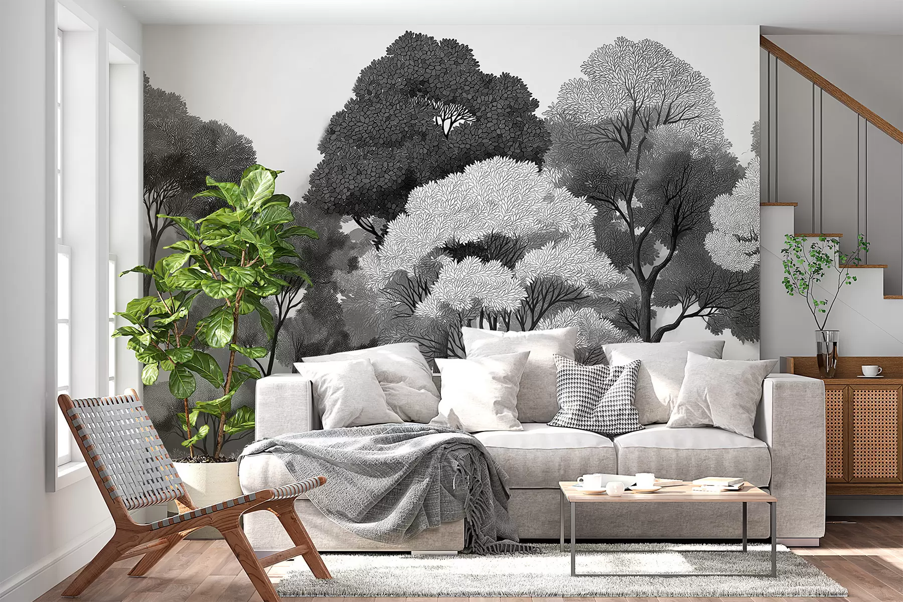murais de parede Floresta decídua w05198v2