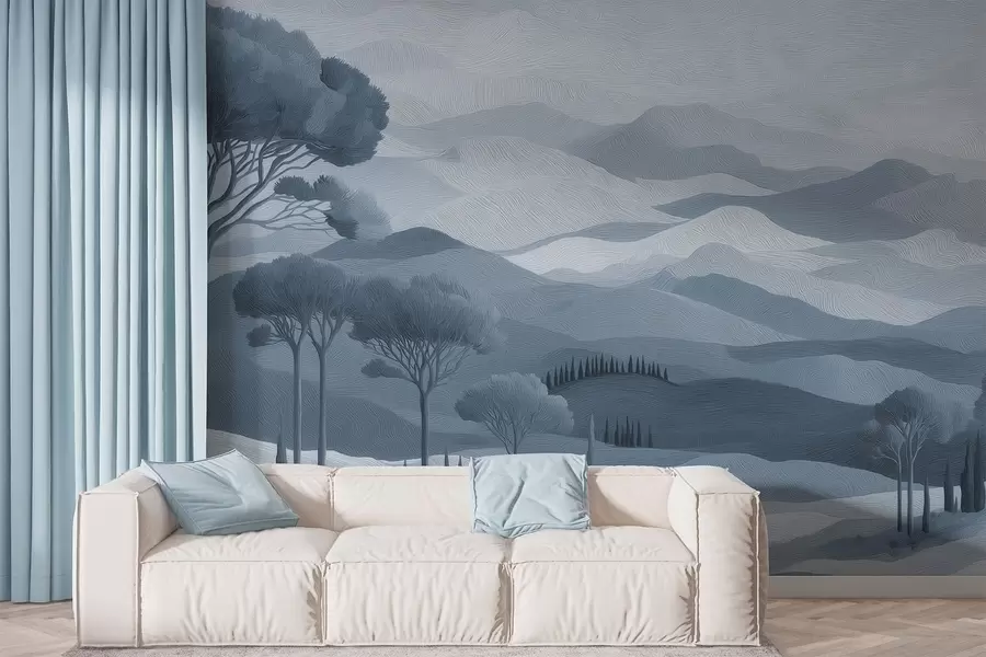 murais de parede Paisagem em estilo pintura a óleo w05258v2