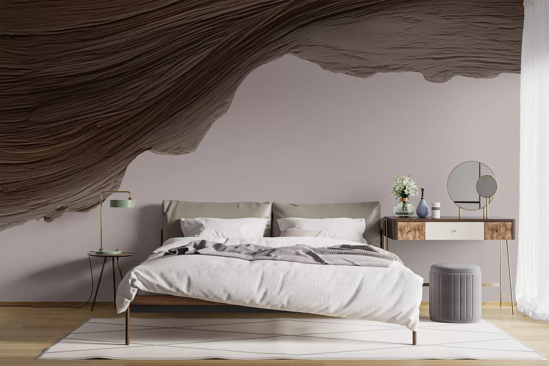 murais de parede Relevo em madeira w05273