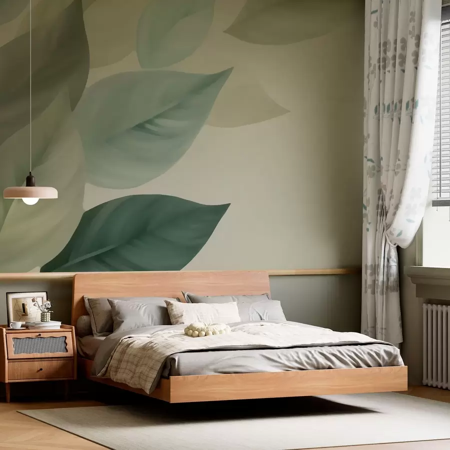 murais de parede Folhas grandes w05107