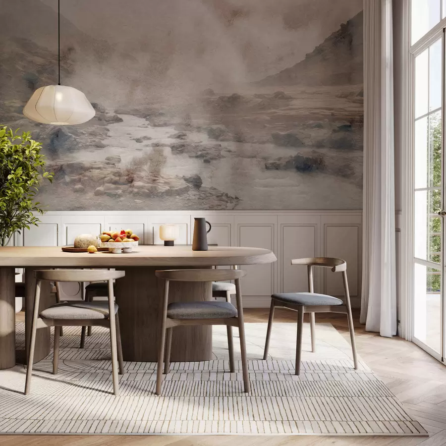 murais de parede Vale da névoa tranquila w05363