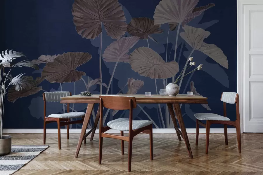 murais de parede Jardim de lótus pintadas w05364