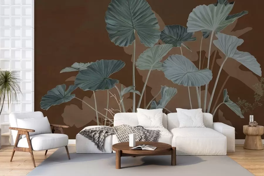 murais de parede Jardim de lótus pintadas w05364v1