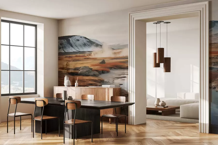 murais de parede Vale do rio w05365