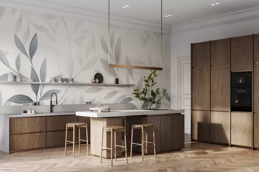 murais de parede Silencioso entre as folhas w05279