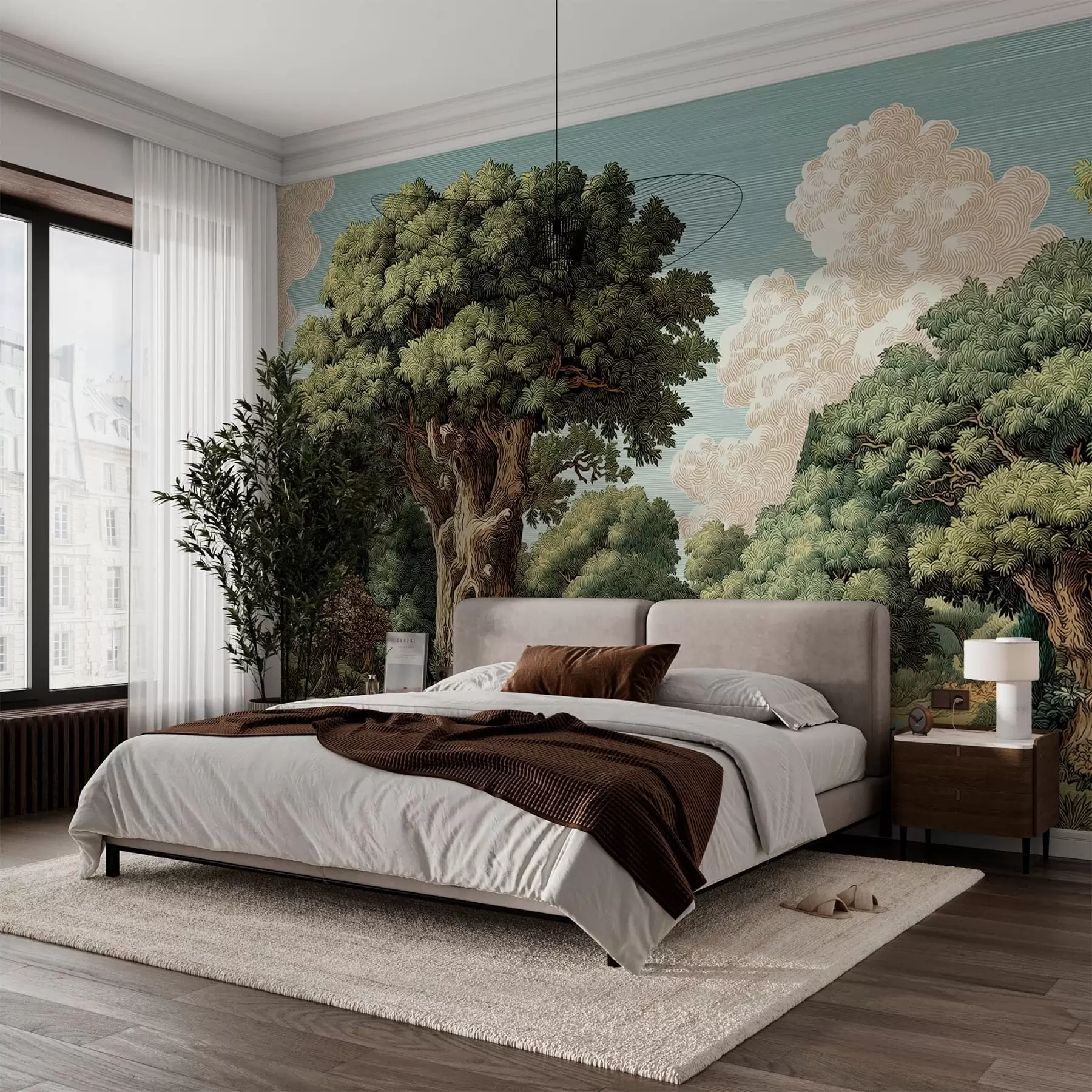 murais de parede Uma floresta w05333