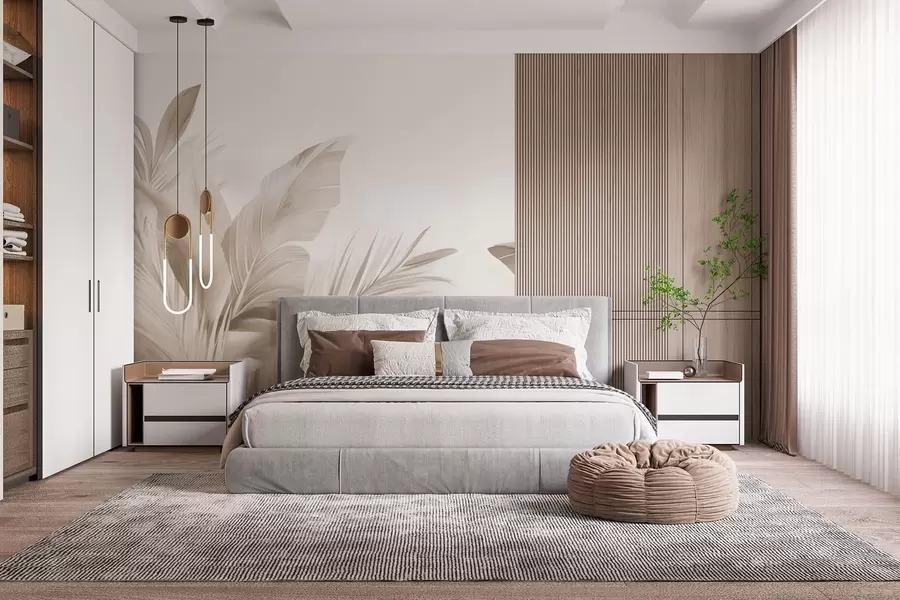 murais de parede Folhas de bananeira, folhas compridas w05377