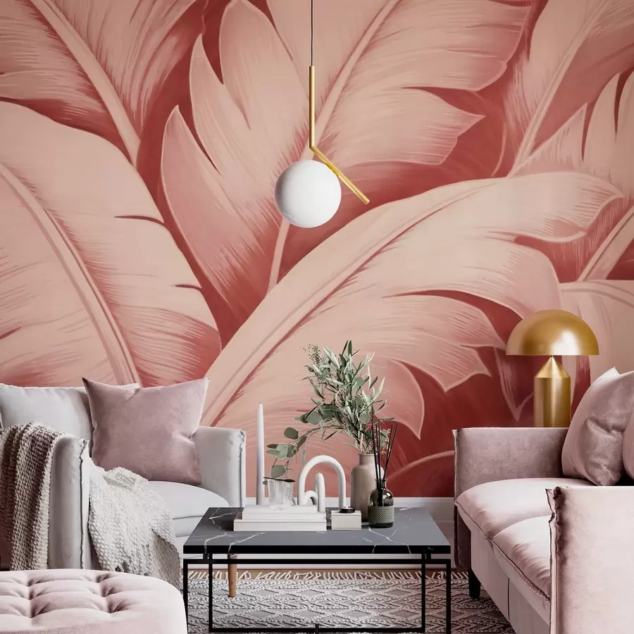 murais de parede Folhas grandes de bananeira w04991v1