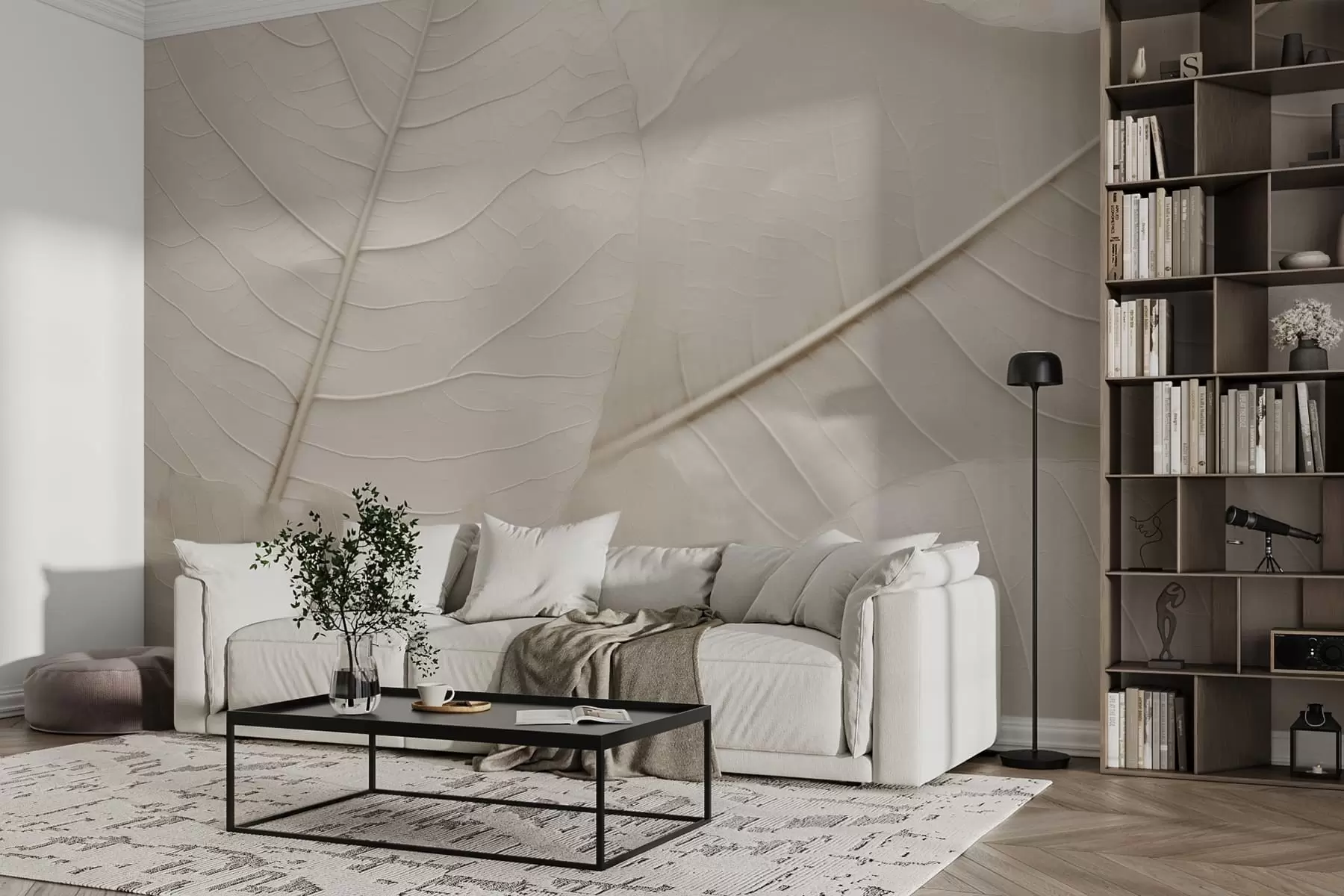 murais de parede Folha Elegante w05328