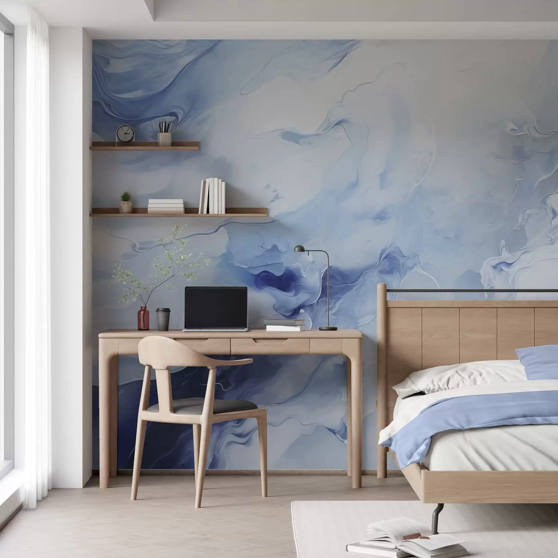 murais de parede Veios refinados do mármore w05441