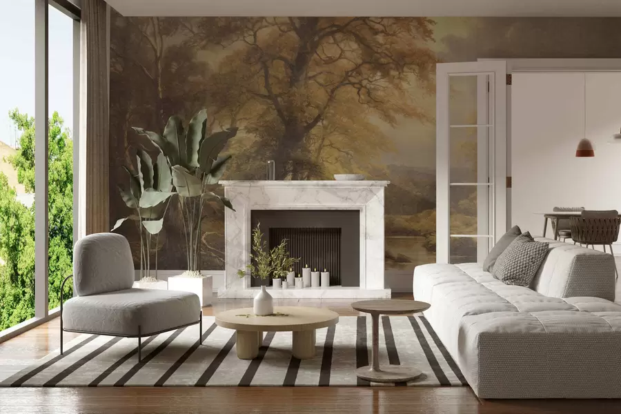 murais de parede Floresta vintage w05447