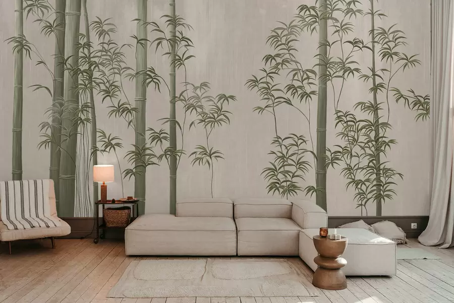 murais de parede Bambu verde-claro  w05120v1