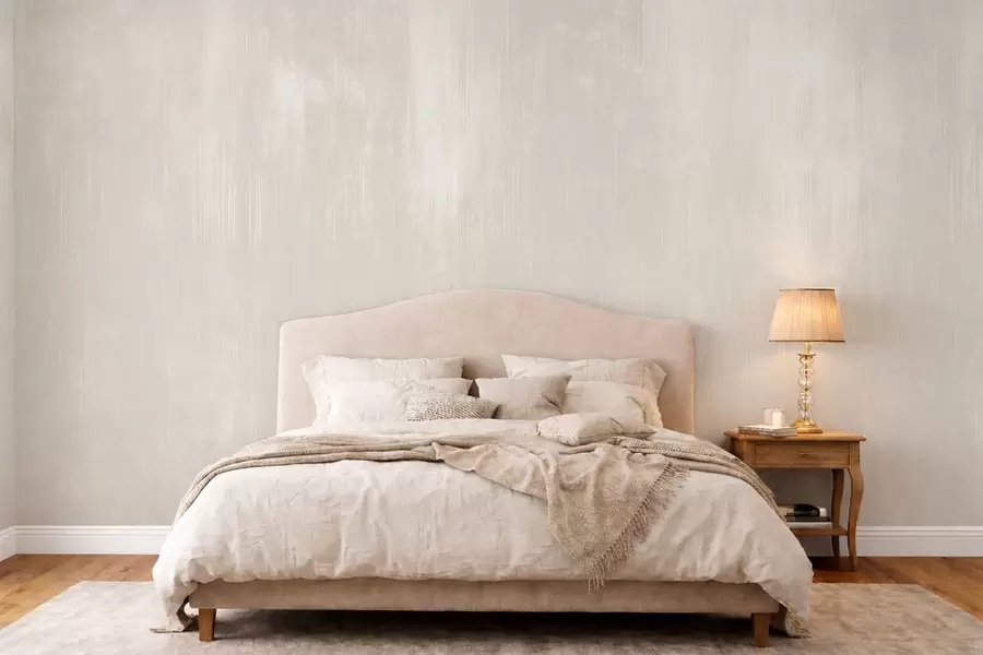 murais de parede Fundo bege claro com uma textura vertical sutil w05121