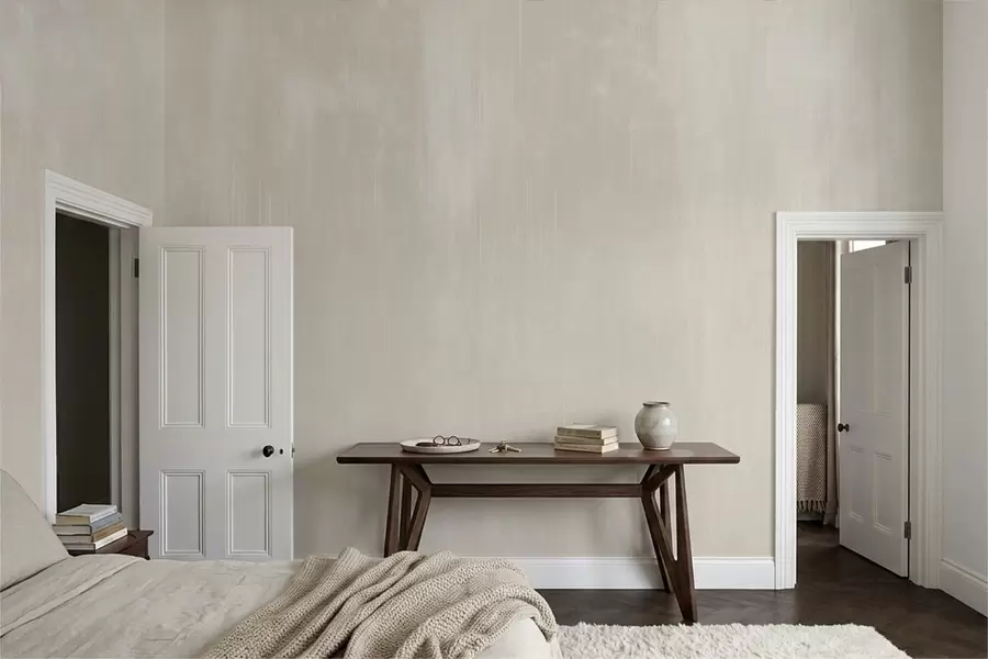 murais de parede Fundo bege claro com uma textura vertical sutil w05121