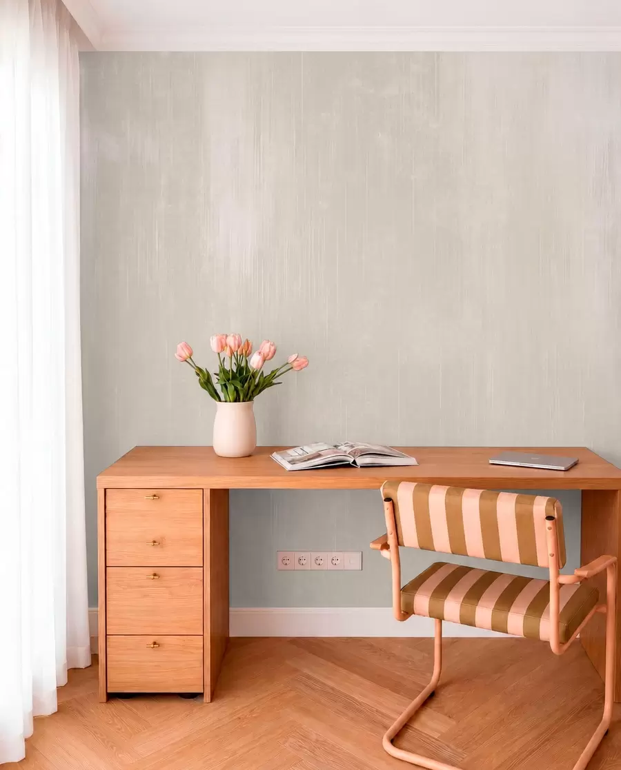 murais de parede Fundo bege claro com uma textura vertical sutil w05121
