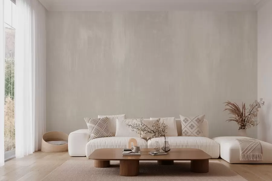 murais de parede Fundo bege claro com uma textura vertical sutil w05121