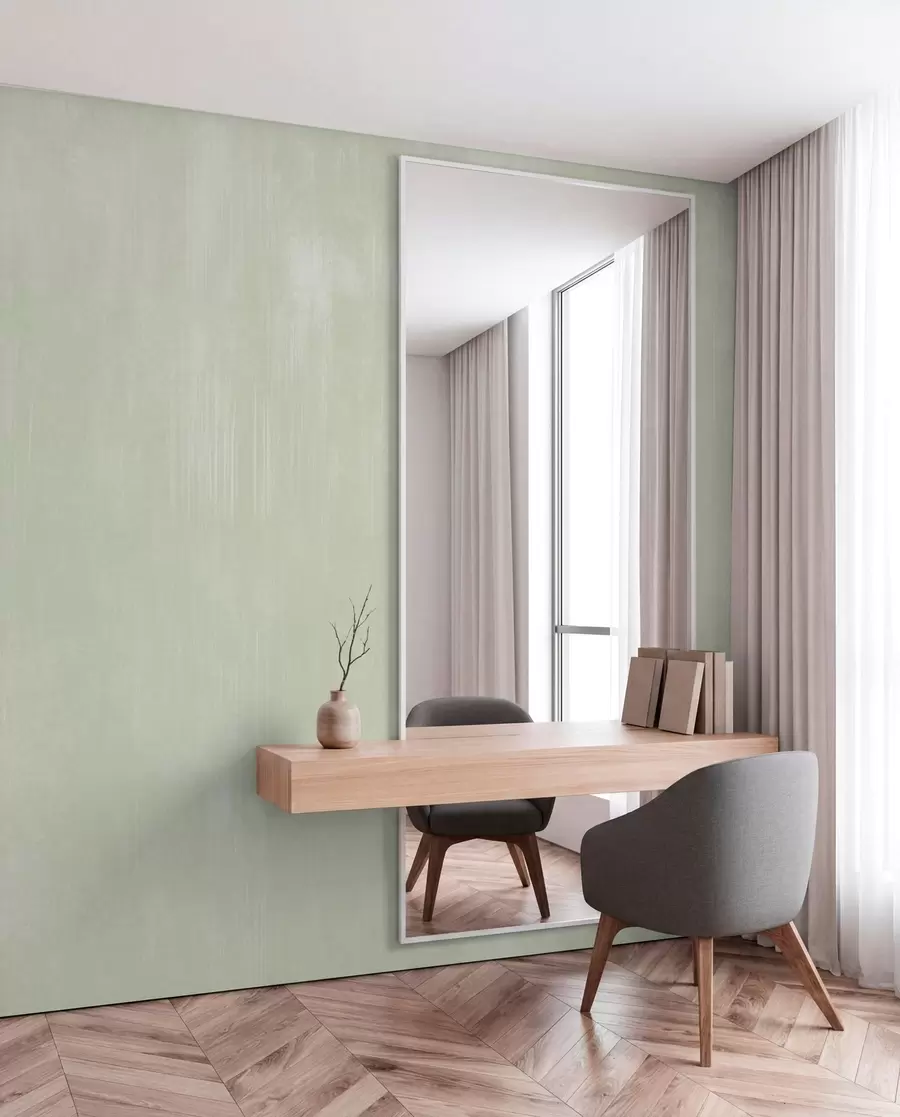 murais de parede Fundo verde claro com uma leve textura vertical w05121v3