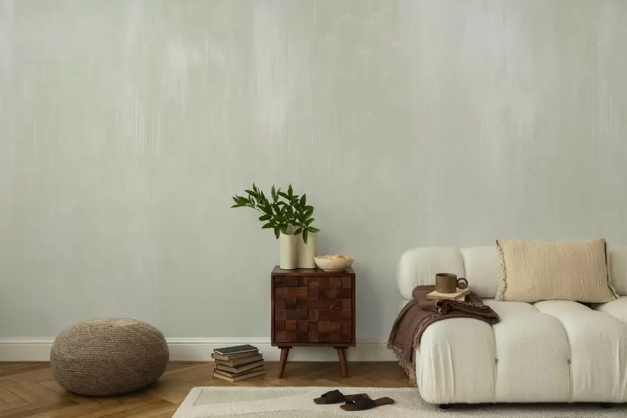 murais de parede Fundo verde claro com uma leve textura vertical w05121v3